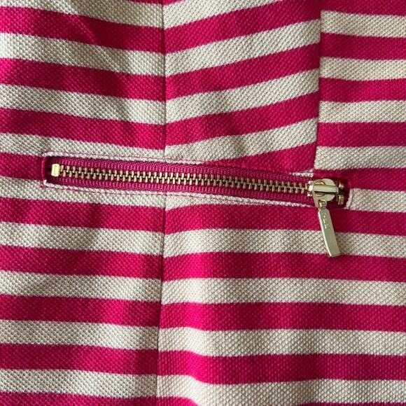 Zara Basic Single Button Striped Blazer Pink & Tan Size: Small - Picture 5 of 6